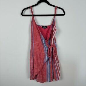 Lulu's Red and Blue Striped Mini Dress
